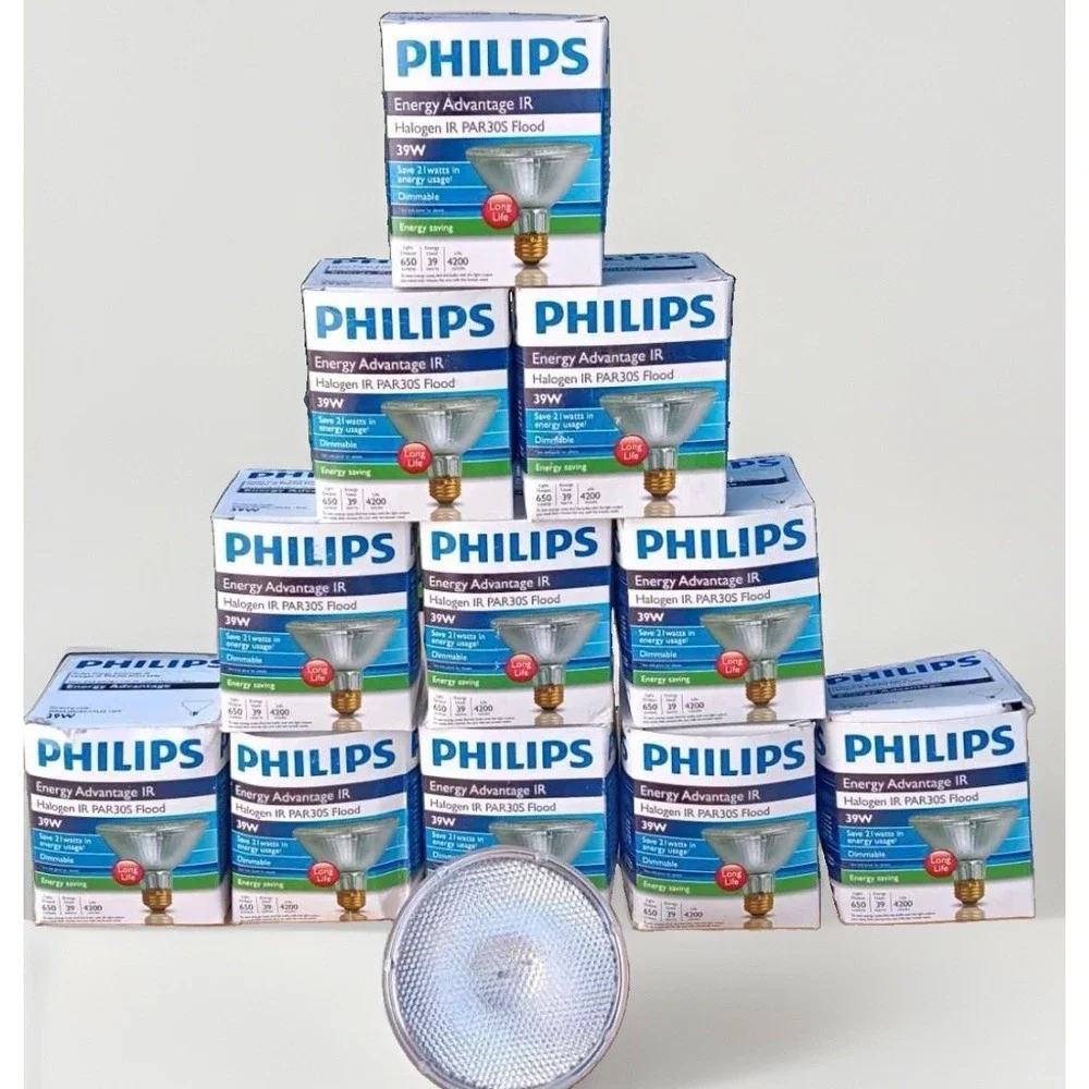 Lot of 11 Philips Energy Advantage IR 39W Halogen PAR30S Flood Light Bulbs NEW